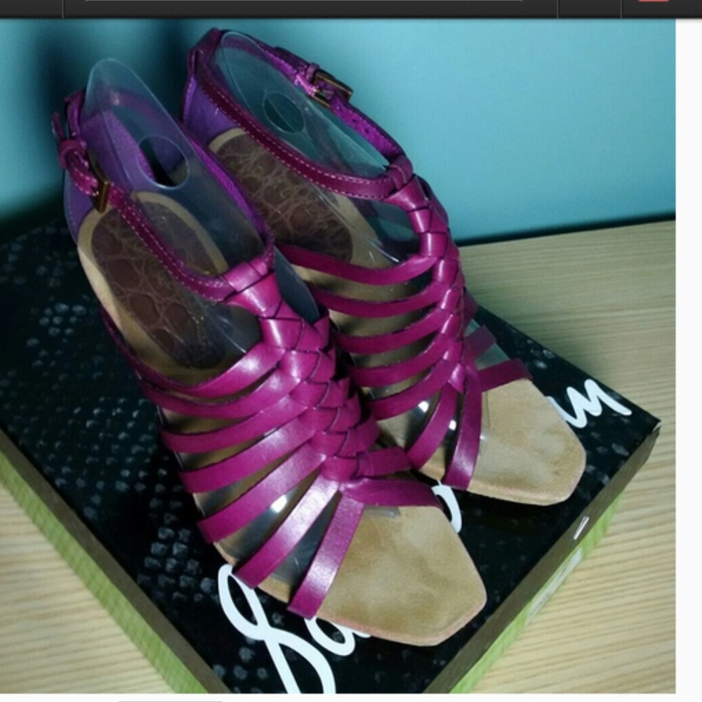 Sam Edelman SAVILLE Leather sandal Purple 7.5M